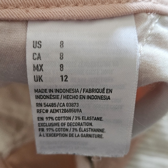 American Eagle Women's Pink Shorts Midi Size 8 - Picture 6 of 7